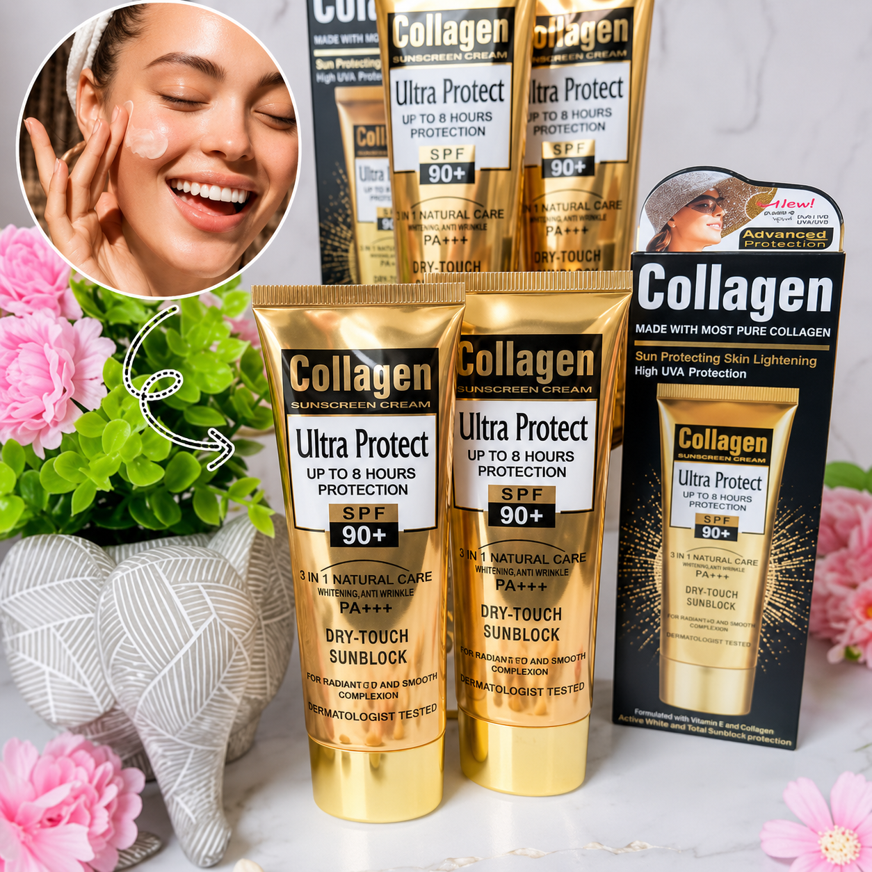 Protector Solar Collagen con color